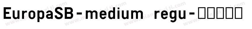 EuropaSB-medium regu字体转换